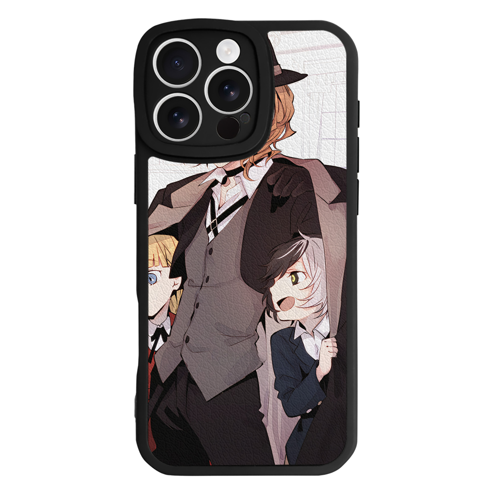 （画像用） 文豪ストレイドッグス Bungo Stray Dogs 【iPhone 16シリーズ対応】シリコンスマホケース（レザー調） 材質：シリコン